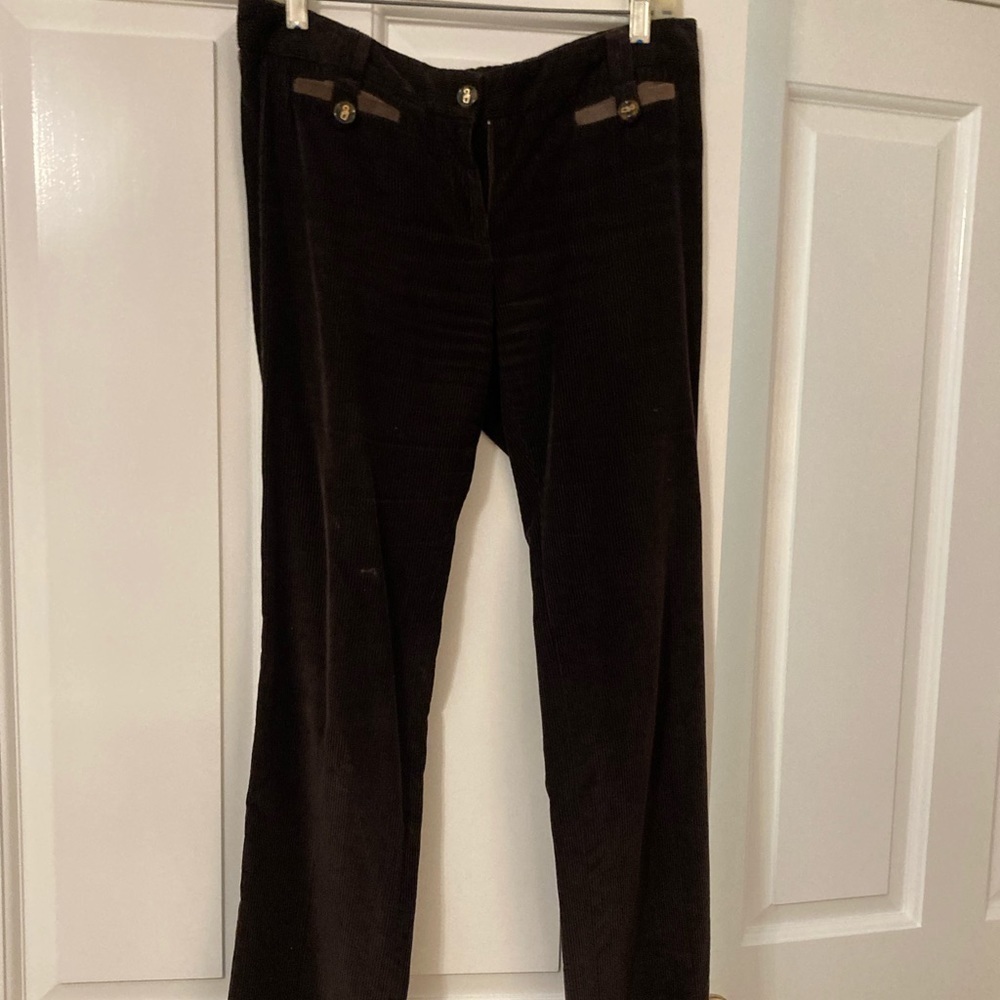 AUTHENTIC Dolce&Gabbana maroon Y2K corduroy pants size IT44/US 8